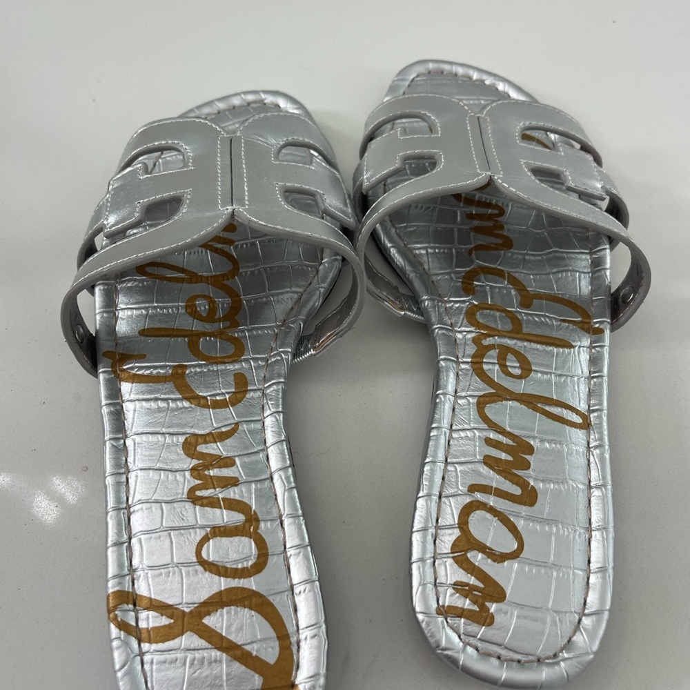 Sam Edelman Metallic Silver Sandals